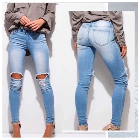 Denim - 🆑FINAL CLOSEOUT🆑DESTROYED KNEE TORN DENIM